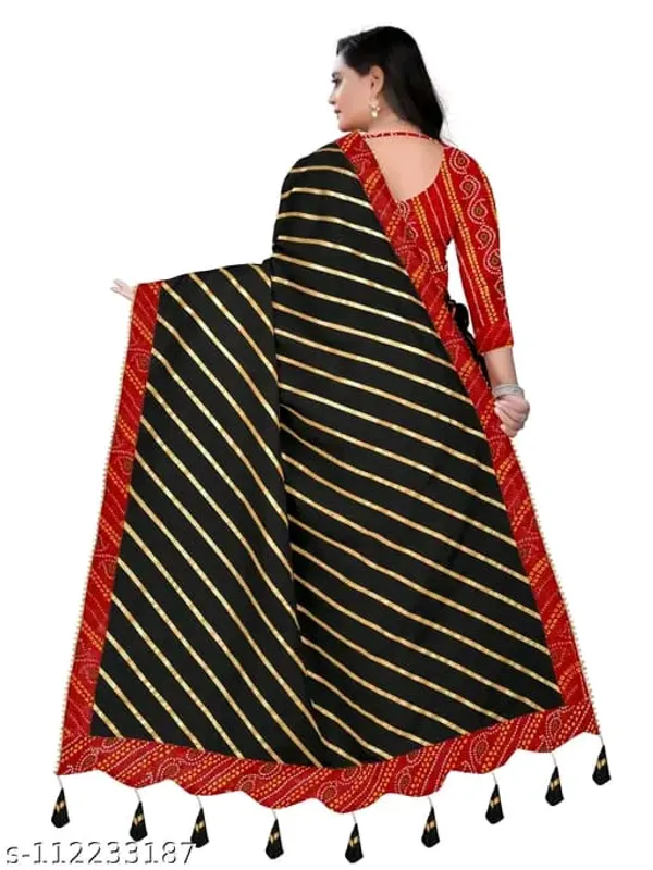 Purple_Silk_Blend_Floral_Print_Wedding_And_Festive_Leheria_Pure_Saree_With_unstitched_Blouse