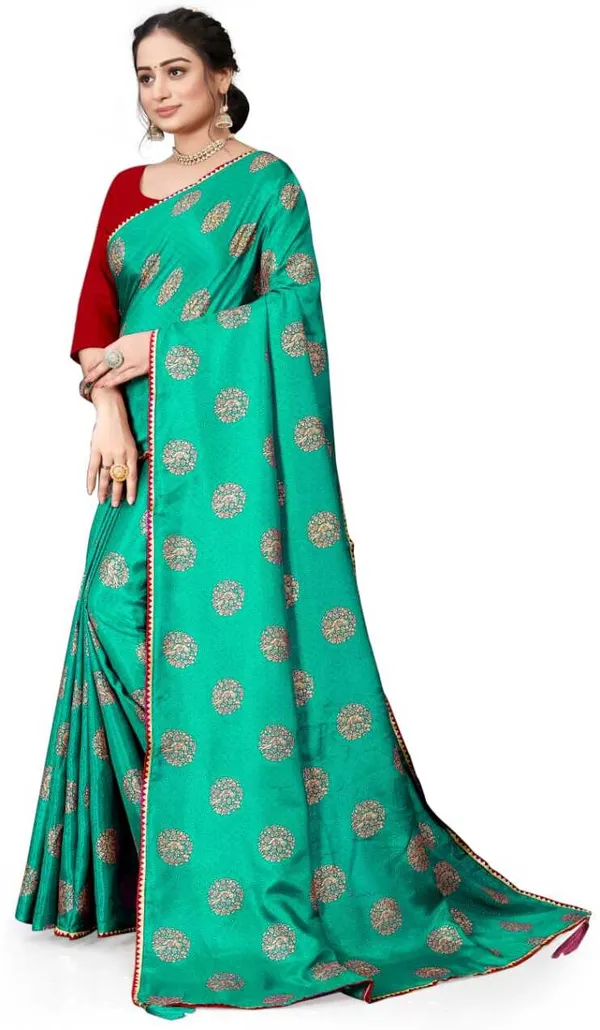Light_Green_Silk_Blend_Printed_Party_And_Festive_Bollywood_Pure_Saree_With_unstitched_Blouse