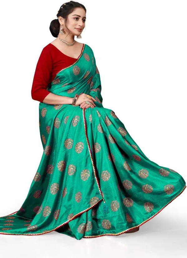 Light_Green_Silk_Blend_Printed_Party_And_Festive_Bollywood_Pure_Saree_With_unstitched_Blouse