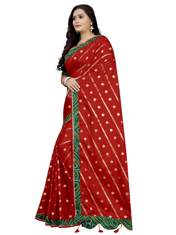 Red_Art_Silk_Printed_Party_And_Festive_Bandhani_Pure_Saree_With_unstitched_Blouse