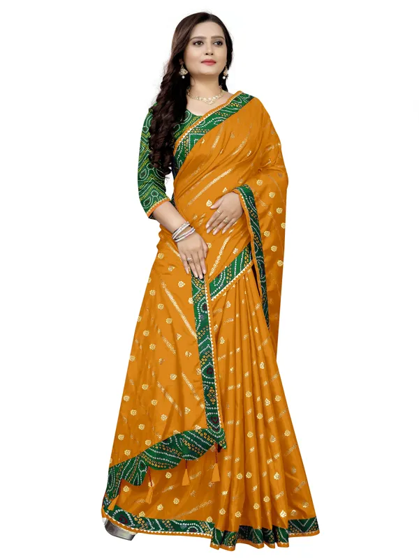 Yellow_Art_Silk_Printed_Party_And_Festive_Bandhani_Pure_Saree_With_unstitched_Blouse