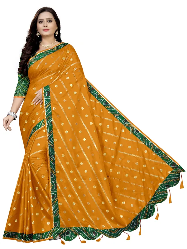 Yellow_Art_Silk_Printed_Party_And_Festive_Bandhani_Pure_Saree_With_unstitched_Blouse