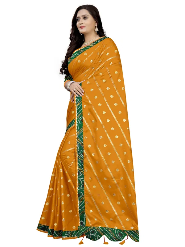 Yellow_Art_Silk_Printed_Party_And_Festive_Bandhani_Pure_Saree_With_unstitched_Blouse