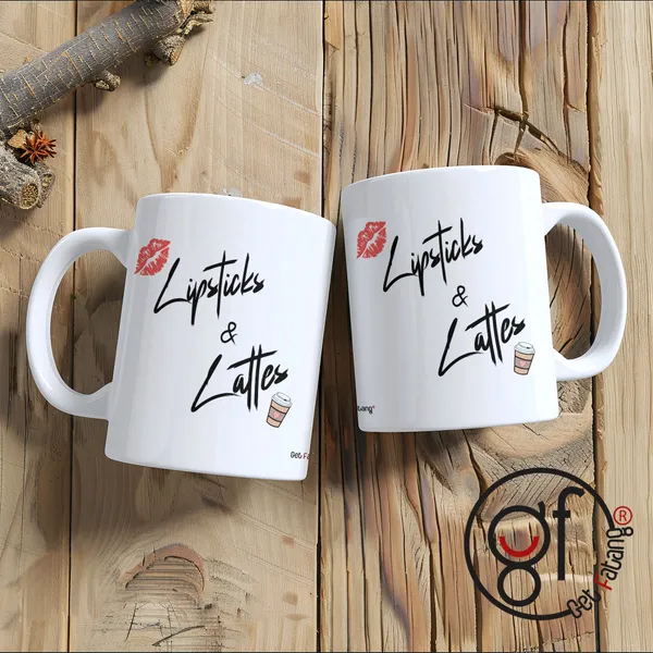 White_Coffee_Mug__Lipsticks_And_Lattes_Printed_Ceramic__Gift_For_Her_/_Him_(350_Ml)_Pack_Of_1