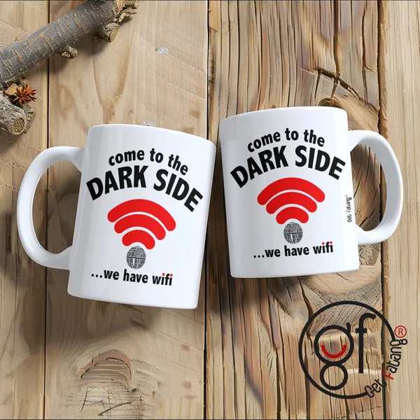 White_Dark_Coffee_Mug__Side_Has_Good_Wifi,_Movie_Theme_Printed_Ceramic_Gift_For_Him_/_Her_(350_Ml)_Pack_Of_1_(White)