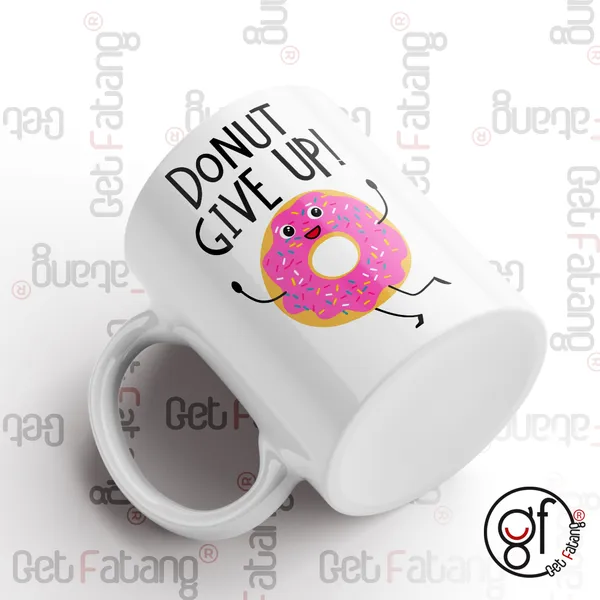 White_Coffee_Mug_Donut_Give_Up_Motivational_Printed_Ceramic__Gift_For_Her_/_Him_(350_Ml)_Pack_Of_1