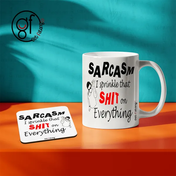 Sarcasm_is_Funny_Shit_Funny_Printed_MDF_Coaster_and_Ceramic_Coffee_Mug_Combo_Gift_for_Her_/_Him_(350_ML_||_4_inch_x_4_inch)
