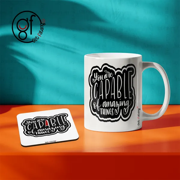 Coffee_Mug_Capable_of_Amazing_Things_Motivational_Printed_MDF_Coaster_and_Ceramic__Combo_Gift_for_Him_and_Her_(350_ML_||_4_inch_x_4_inch)