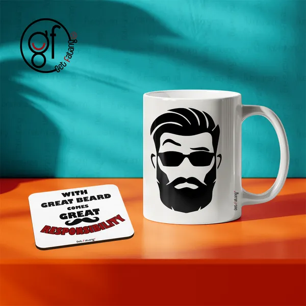 Coffee_Mug_Great_Beard_Equals_Great_Responsibiity_Love_Printed_MDF_Coaster_and_Ceramic__Combo_Gift_for_Him_(350_ML_||_4_inch_x_4_inch)