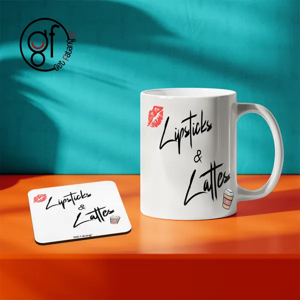 Coffee_Mug_Lipsticks_and_Lattes_Printed_Ceramic_MDF_Coaster_and_Ceramic__Combo_Gift_for_Her_(350_ML_||_4_inch_x_4_inch)