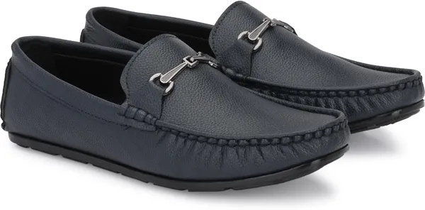 Blue_Synthetic_Leather_Loafers_For_Men