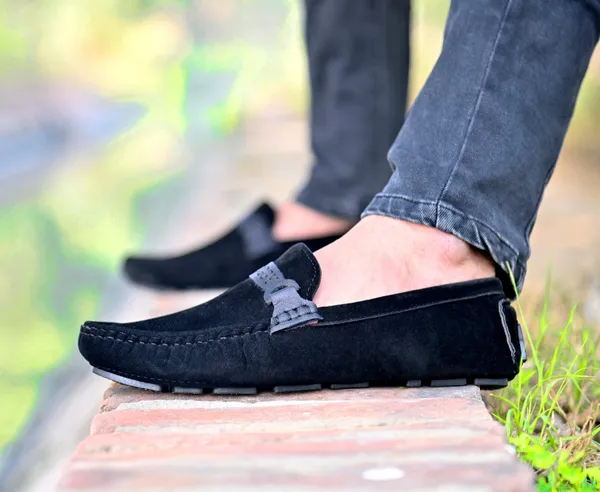Black_Grey_Suede_Loafers_For_Men