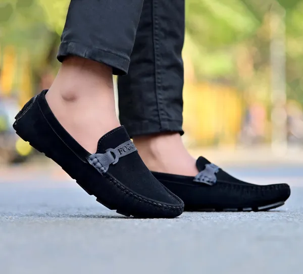 Black_Grey_Suede_Loafers_For_Men