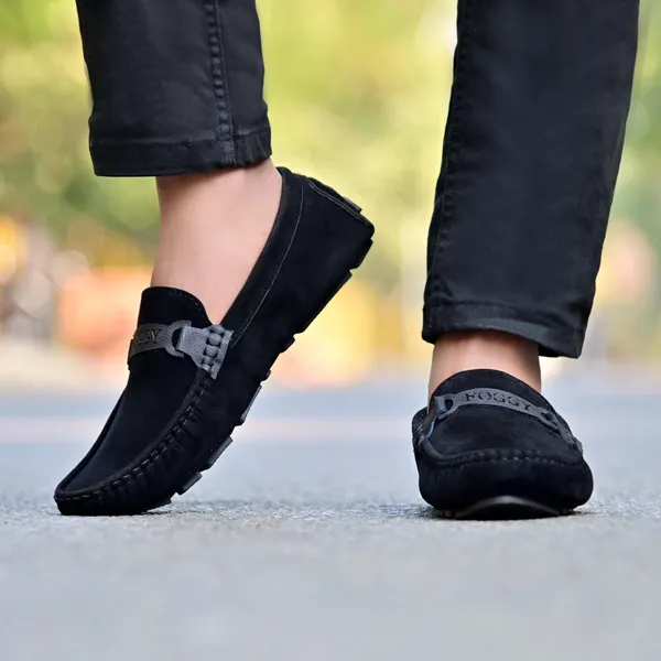 Black_Grey_Suede_Loafers_For_Men