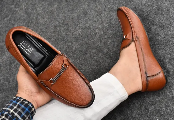 Tan_Synthetic_Leather_Loafers_For_Men