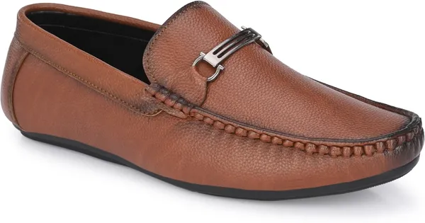 Tan_Synthetic_Leather_Loafers_For_Men
