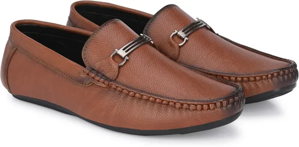Tan_Synthetic_Leather_Loafers_For_Men
