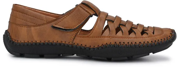 Tan_Synthetic_Leather_Memory_Foam_Casual_Sandal_For_Men