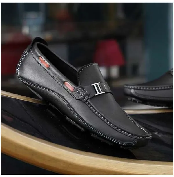 Black_Synthetic_Leather_Loafers_For_Men