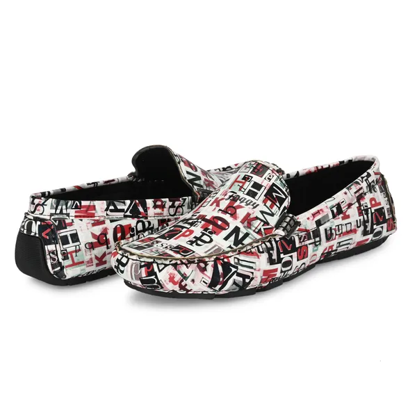 Red_Synthetic_Leather_Loafers_For_Men