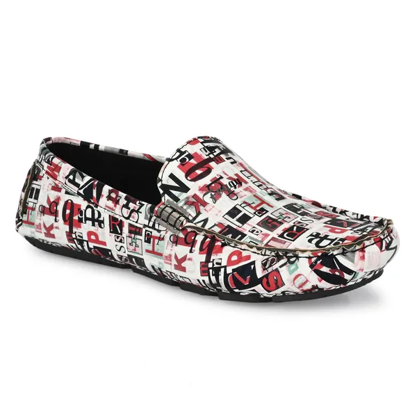 Red_Synthetic_Leather_Loafers_For_Men