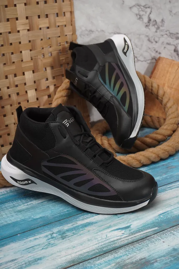 Black_Men's_ULTRON-01_running_Sports_Shoes