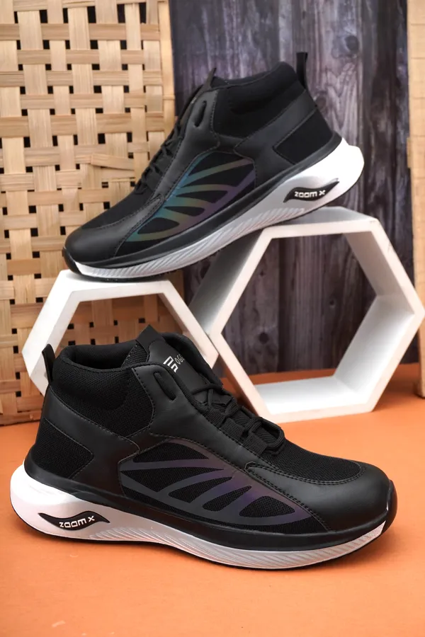 Black_Men's_ULTRON-01_running_Sports_Shoes