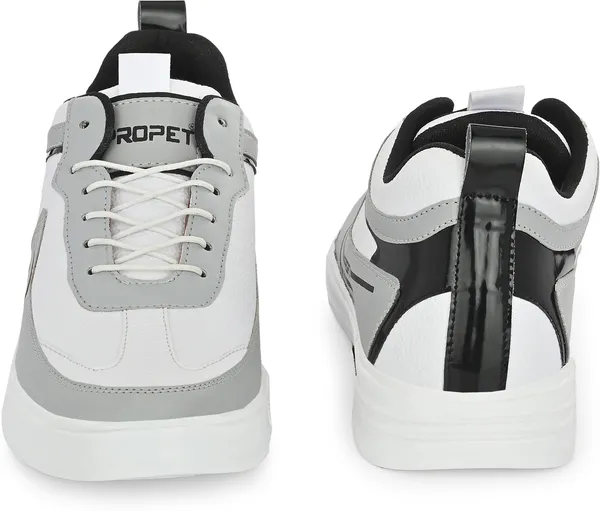 White_Synthetic_Leather_Sneakers_For_Men