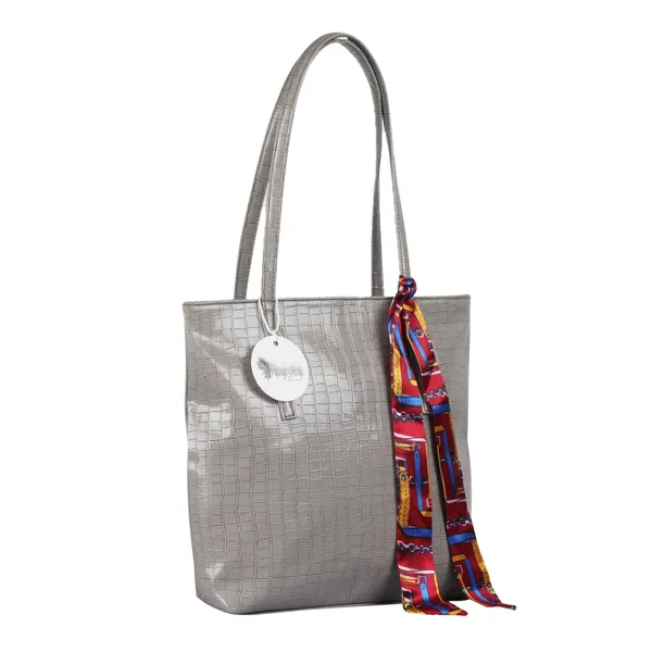 Grey_Fashionable_&_Trendy_Croc_Handbag_For_Women