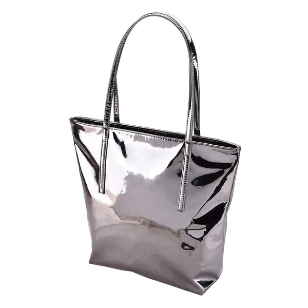 Gun_Metal_Mirror_Shine_Fancy_Tote_Bag