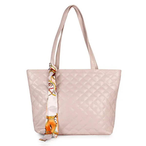 Nude_Pink_Quilted_Fancy_Tote_Bag_With_Trendy_Ribbon