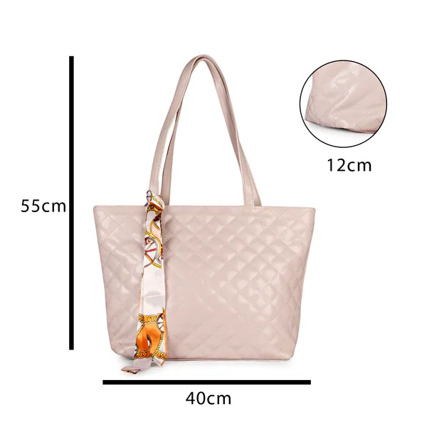 Nude_Pink_Quilted_Fancy_Tote_Bag_With_Trendy_Ribbon