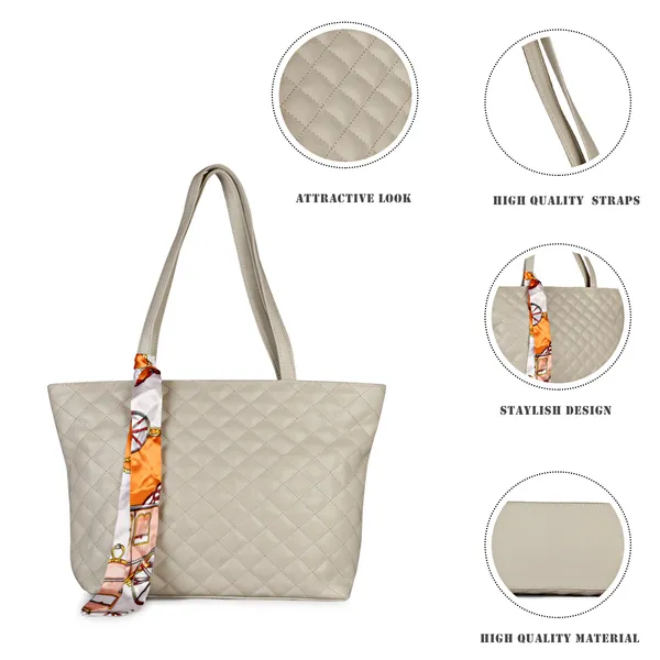 Clay_White_Quilted_Fancy_Tote_Bag_With_Trendy_Ribbon