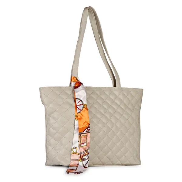 Clay_White_Quilted_Fancy_Tote_Bag_With_Trendy_Ribbon