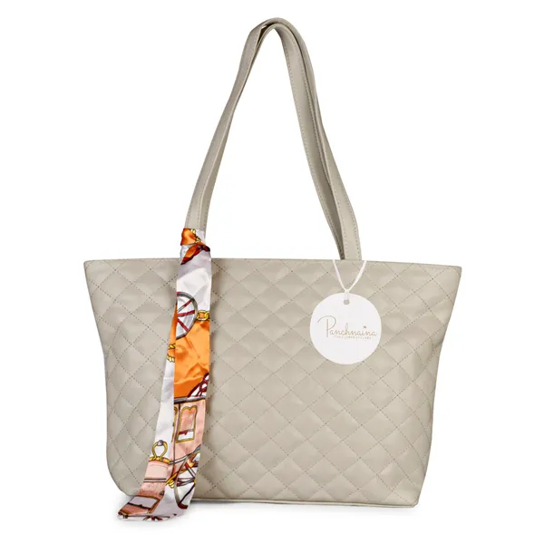 Clay_White_Quilted_Fancy_Tote_Bag_With_Trendy_Ribbon