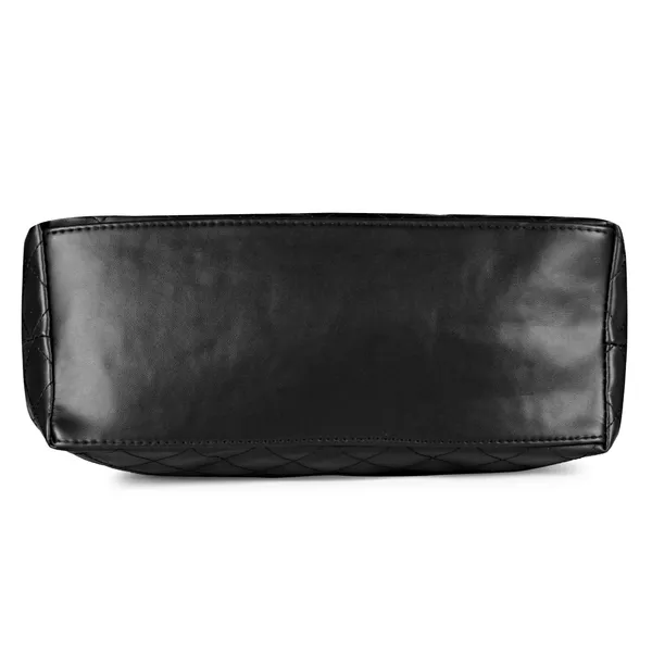Black_Quilted_Fancy_Tote_Bag_With_Trendy_Ribbon