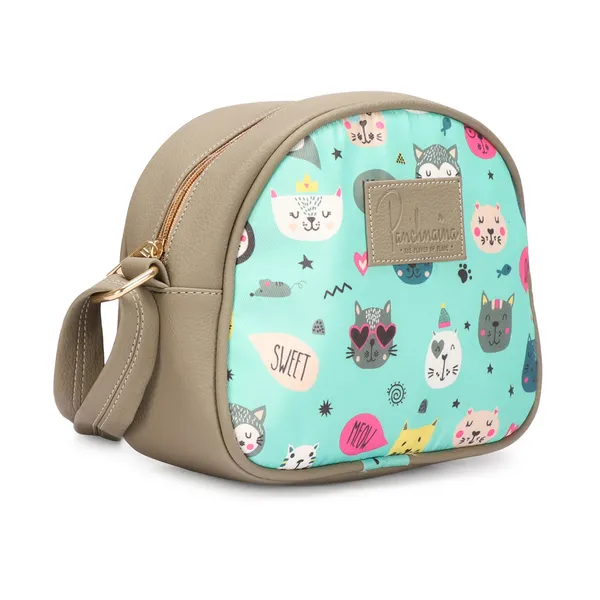 Teal_Fancy_Trendy_Cross_Body_Fancy_Canvas_Bag_With_Three_Zipper_Compartments