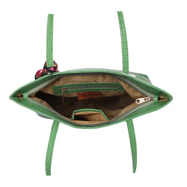 Green_Fashionable_&_Trendy_Croc_Handbag_For_Women