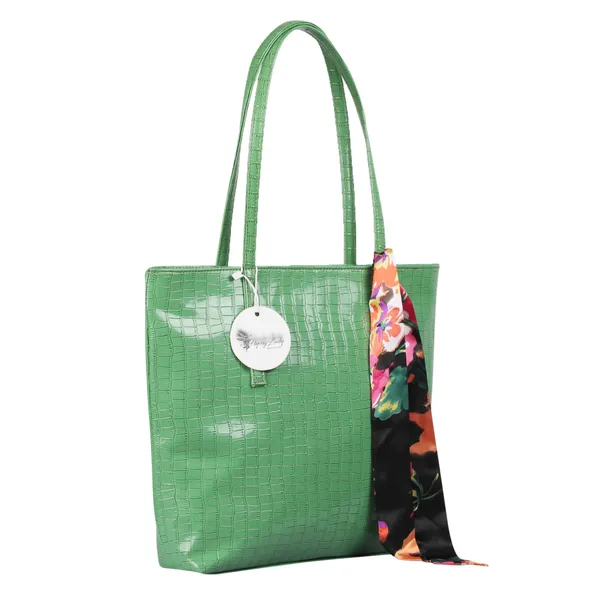 Green_Fashionable_&_Trendy_Croc_Handbag_For_Women