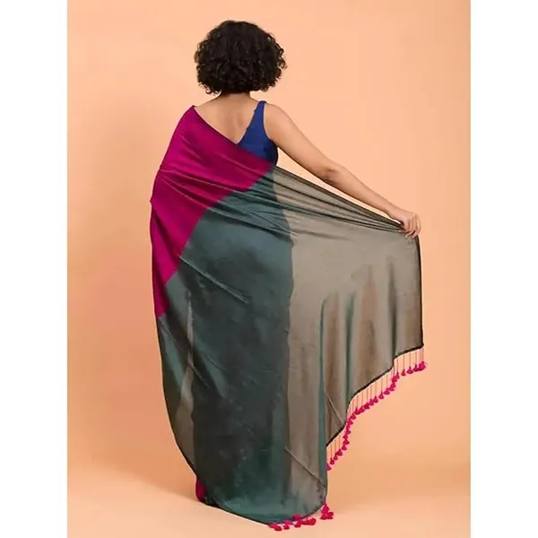 Pink_Handloom_Stylish_Pure_Khaadi_Cotton_Soft_Saree_With_Blouse_Pcs