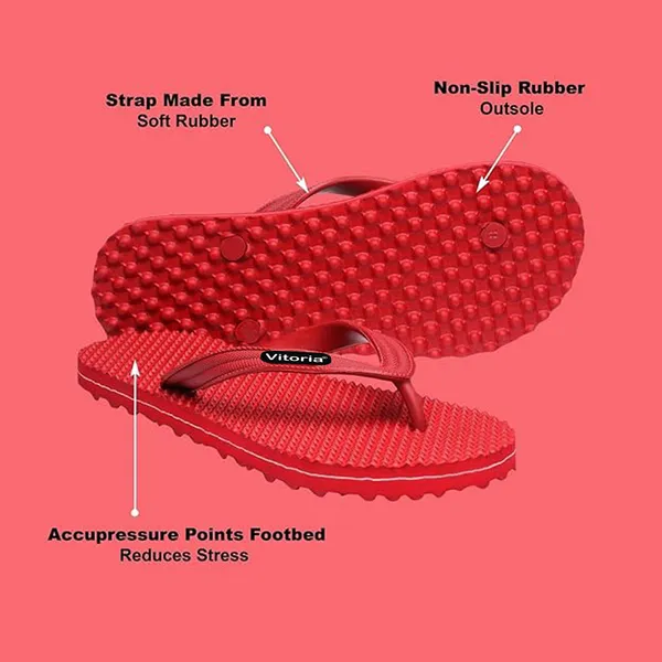 Red_&_Coffee_Rubber_Premium_Slippers_For_Men_-_Pack_Of_2