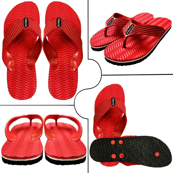 Maroon_&_Red_Rubber_Premium_Slippers_For_Men_-_Pack_Of_2