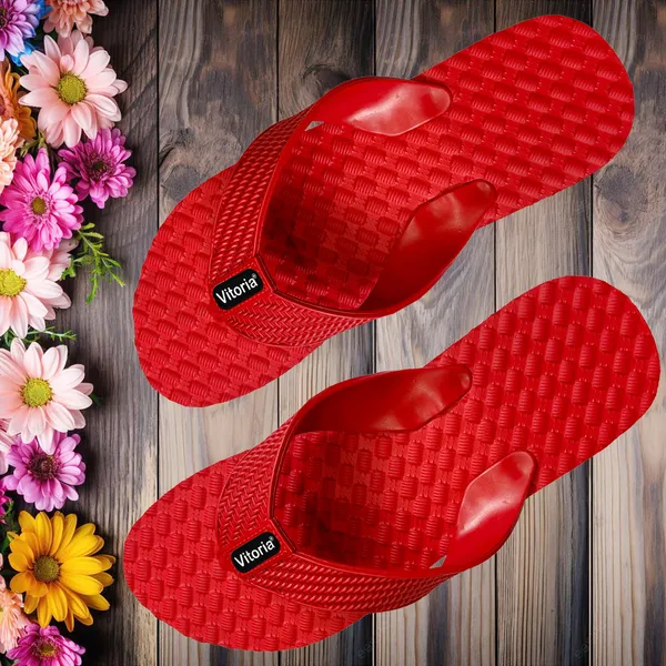 Red_&_Green_Rubber_Premium_Slippers_For_Men_-_Pack_Of_2