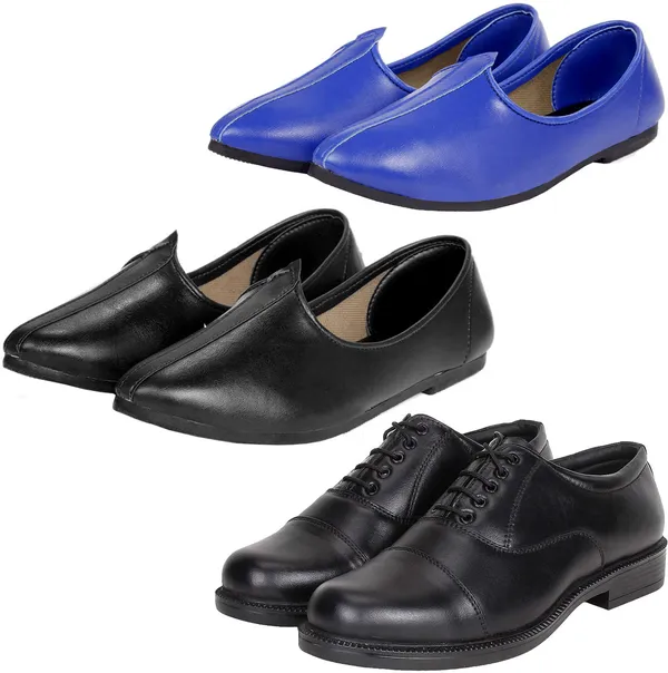 Black_&_Blue_PU_Premium_Jutis_Shoe_For_Men