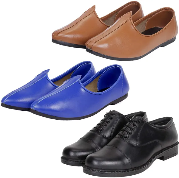 Black_&_Blue_&_Tan_PU_Premium_Jutis_Shoe_For_Men