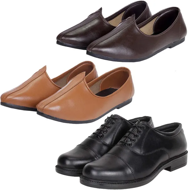 Black_&_Brown_&_Tan_PU_Premium_Jutis_Shoe_For_Men