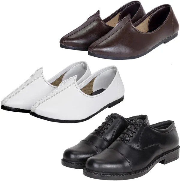 Black_&_Brown_&_White_PU_Premium_Jutis_Shoe_For_Men