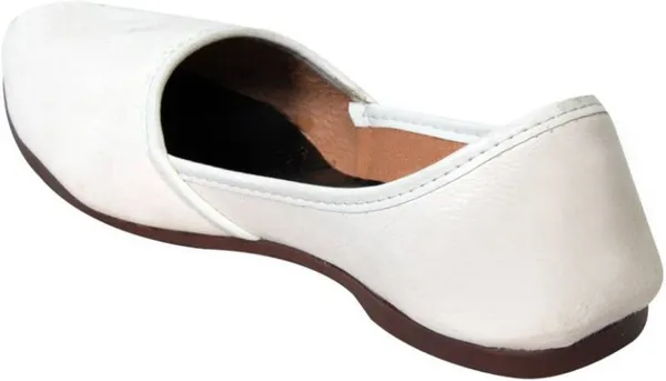 White_PU_Premium_Mojaris_Shoe_For_Men