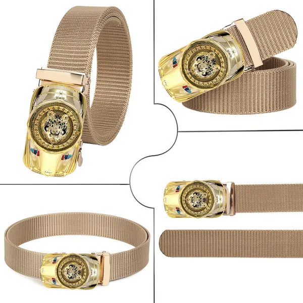 Cream_Premium_Mesh_Belt_For_Men