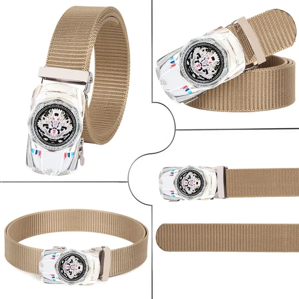 Cream_Premium_Mesh_Belt_For_Men